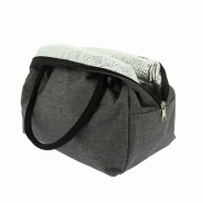Sac isotherme gris 2 anses 30x18x22 cm - par 24