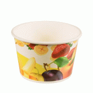 Starpak Pots à glace, en carton rond 250 ml Ø 9,5 cm · 6,2 cm (1000 unités) PAPSTAR - beige en carton 90238