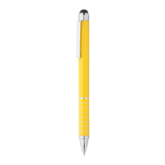 Stylo à bille stylet en aluminium - couleur jaune - encre bleue Stylo à bille stylet en aluminium - couleur jaune - encre bleue