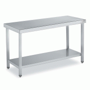 Tables Inox de Travail Centrales DISTFORM Premium avec Etagère- Profondeur 900 mm - 2000_0