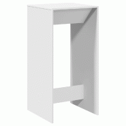 VidaXL Table de bar blanc 51x50x103,5 cm bois d'ingénierie Modèle Boréal Stella Pro - 854418