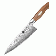 XinZuo - Couteau de chef Damas - B46W série Jiang - multicolore B46W-CS