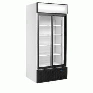 Armoire réfrigérée 2 portes vitrées coulissantes avec canopy 462 L | Tefcold - FSC891S