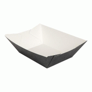 Barquette The Pack carton ondulé nano micro 960g 10,6x7,2x5,2cm noir - par 1200