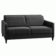 CANAPÉ CONVERTIBLE EXPRESS OSLO TWEED GRAPHITE COUCHAGE 140*197*16 CM SOMMIER LATTES RENATONISI