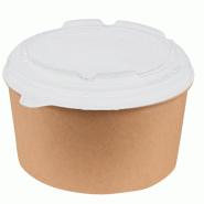 Combo Chaud NOVABOWL 1200ml - SPECIAL RESTAURATION - Bol kraft - Haute Résistance Graisses et Chaleur 120°C - Lot de 600 - beige en carton BSA915PPL Combo Chaud NOVABOWL 1200ml - SPECIAL RESTAURATION - Bol kraft - Haute Résistance Graisses et Chaleur 120°C - Lot de 600 - beige en carton BSA915PPL