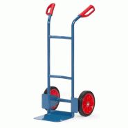 Diable Haut - Structure en acier - Charge 200 kg - Poignées de sécurité - Roues gonflables, caoutchouc ou increvables Diable Haut - Structure en acier - Charge 200 kg - Poignées de sécurité - Roues gonflables, caoutchouc ou increvables