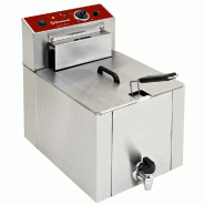 Friteuse de table professionnelle triphasée diamond - 1 cuve 12 lit... - PF12TR/SP