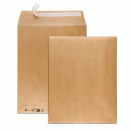 GPV Boîte de 250 pochettes Everyday kraft brun 260x330/24, 120 g/m², adhésives avec bande - 3250650041473