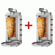 Gril kebab gaz 4 brûleurs / 60 kg pour 2 appareils Gril kebab gaz 4 brûleurs / 60 kg pour 2 appareils