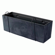 Prosperplast - Jardinière URBI CASE BETON EFFECT W - 58x18x19,5 cm, anthracite - gris plastique ZA4123