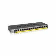 Switch NETGEAR 16 ports 10/100/1000 - noir GS116PP-100EUS