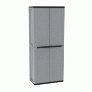 Terry Armoire à balais en résine 2P J-Line - gris 1102819 Terry Armoire à balais en résine 2P J-Line - gris 1102819