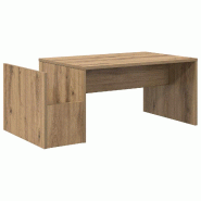 VidaXL Table basse Chêne artisanal 90 x 45 x 35 cm Bois d'ingénierie Modèle Atlas Contemporain - 8000179