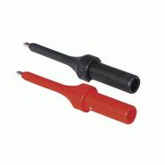 CHAUVIN ARNOUX - Jeu de 2 pointes de touche - Fiche mâle 4 mm - 1000V CAT IV - pour CA 745N, CA 755, CA 757