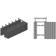 Coffrage isolant - euroblock - dimensions des blocs 1200 mm x 450 mm x 250 mm - bci 70-250