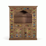 GINER Y COLOMER SL Bibliothèque Lerici en bois de manguier 180cm x 90cm x 40cm - marron 2178
