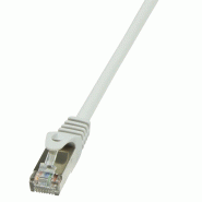 LogiLink Professional Câble Patch, Cat. 5e, F/UTP, 3 m, gris, gaine en - gris 4052792025033
