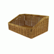 Manne rrectangle évasée polypropylène Rustica 40x30 - Manne rrectangle évasée polypropylène Rustica 40x30 -