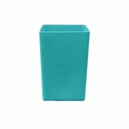 PLAST'UP ROTOMOULAGE Pot de fleur carré suerte 109l - BUTTERFLYGREEN - bleu plastique 0637962081893