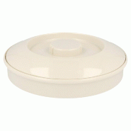 Plat avec couvercle ivoire Ø19cm