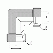 Raccords à bague égal - 90° - LCMM000006 - CMM 06L NE