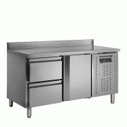 Refroidisseur de comptoir 1 porte 2 tiroirs GN1/1 SS304 - 272 L | Tefcold - CK7220