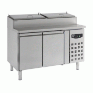 Saladette 2 portes récipient 6 x 1/3 GN - Combisteel - 0641094934781