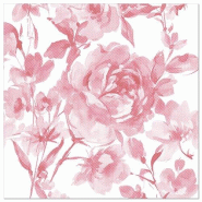 Serviettes "ROYAL Collection" pliage ¼ 40 x 40 cm bordeaux "Rose" (160 unités) PAPSTAR - rouge papier 89077