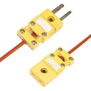 Smpw-cc series - connecteur pour thermocouple - omega  - vec 2 broches plates et serre-câble