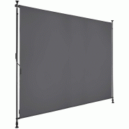 Tectake Store banne TAIJA avec manivelle - 200 x 310 cm, gris foncé - 406160 - noir multi-matériau 406160 Tectake Store banne TAIJA avec manivelle - 200 x 310 cm, gris foncé - 406160 - noir multi-matériau 406160