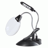 WEDO Loupe de table avec lampe à DEL, avec serre-joint, diamètre: 102 mm - 271 75201