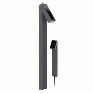 Alcapower Lampe solaire de jardin à LED IP65 500 lm avec mât et capteur crépusculaire - 3000K - noir 8059174956783