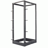 Baie autoportante 19 pouces MHT167 - hauteur 26U - 4 montants - flatpack - noir - Bravour® Baie autoportante 19 pouces MHT167 - hauteur 26U - 4 montants - flatpack - noir - Bravour®