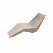 Bain de soleil design FAZ - granit crème