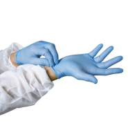 Boîte de 100 gants jetables nitrile poudrés bleu taille l - nitrile poudre l - 614966 Boîte de 100 gants jetables nitrile poudrés bleu taille l - nitrile poudre l - 614966