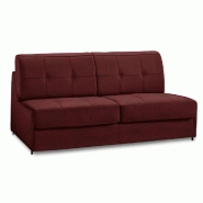 CANAPÉ LIT COMPACT 2-3 PLACES DENSO RAPID EXPRESS 120CM MICROFIBRE BORDEAUX MATELAS 18 CM