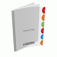 CONQUERANT Lot de 10 Cahier de Textes Classique PP reliure intégrale 17x22, 124p./62 feuilles 90g/m², EDT, incolore - 3020120056876
