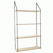 Etagere échelle 4 plateaux 60x18x112cm