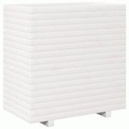 Helloshop26 - Jardinière bac lit surélevé plantes fleurs terrasse jardin 70 x 40 x 72,5 cm bois de pin massif blanc 02_0037803 - 3000217630103 Helloshop26 - Jardinière bac lit surélevé plantes fleurs terrasse jardin 70 x 40 x 72,5 cm bois de pin massif blanc 02_0037803 - 3000217630103