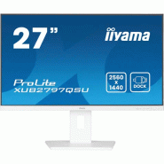 Iiyama ProLite XUB2797QSU-W2 écran plat de PC 68,6 cm (27") 2560 x 1440 pixels Quad HD LED Blanc