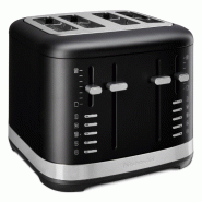 KitchenAid Grille-pain 4 tranches 5KMT4109EBM, acier inoxydable, noir - noir inox 68257