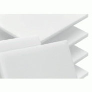 Plaque PVDF extrudée naturel 1000x1000 mm - épaisseur 0.25 mm - Référence 14E121010025