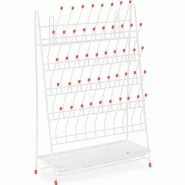 Steinberg Systems - Steinberg SBS-LA-32 Égouttoir pour Verrerie De Laboratoire Paillasse (48 emplacements, Bac de Collecte : 0,52 l, Structure : Acie