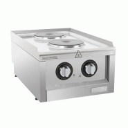 Table de cuisson électrique 2 feux Série 600 | Buffalo - CU472 Table de cuisson électrique 2 feux Série 600 | Buffalo - CU472