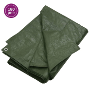 Vidaxl bâche 180 g/m² 8x10 m vert pehd 151543