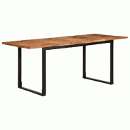 VidaXL Table à manger 180x90x75 cm bois massif d'acacia Modèle Helios Signature Plus - 373619