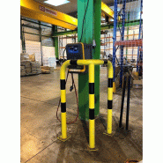 Arceau de protection d'angle acier Ø 76mm - 600 / Acier