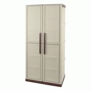 Armoire de rangement haute 2 portes 3 étagères - 70 x 39 x 165 cm - Armoire Intérieur/Exterieur Résistante INTEC - beige 3701599334923 Armoire de rangement haute 2 portes 3 étagères - 70 x 39 x 165 cm - Armoire Intérieur/Exterieur Résistante INTEC - beige 3701599334923