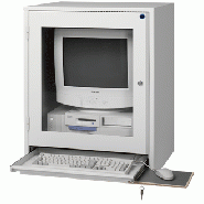 Armoire informatique pour moniteur LCD, Ecran LCD IP54 ; Protection pour  petit ordinateur pour environnements industriels poussiéreux